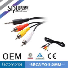 SIPU Alta calidad 1.5m AV Cable AV 3.5mm 3 Líneas a 3 RCA Audio Video Cable